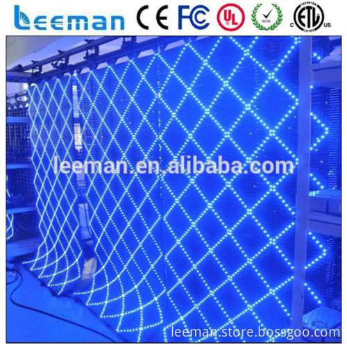 Leeman P6 P10 Outdoor Flexible Led Screen/Flexible Led Display,Flexible Led Curtain Display for Stage and Advertising